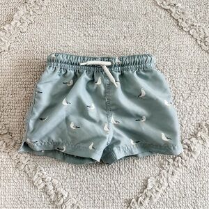 Carter's Blue Seagull Print Shorts